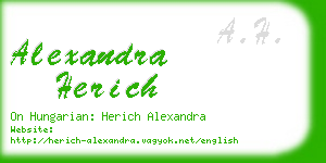alexandra herich business card